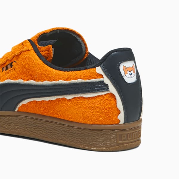 ユニセックス PUMA x スマーフ スウェード スニーカー, Pumpkin Pie-Puma Black, extralarge-JPN