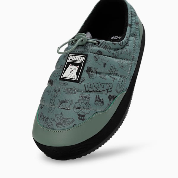PUMA x RIPNDIP Tuff Plus Unisex Slippers, Eucalyptus-PUMA White-PUMA Black, extralarge-IND