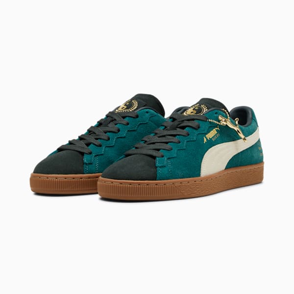 PUMA x STAPLE G Suede Unisex Sneakers, Malachite-Alpine Snow, extralarge-IND