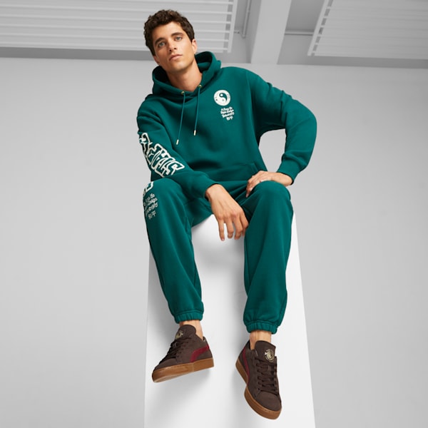 Tenis Suede PUMA x Staple B para Hombre, Dark Chocolate-Rhubarb, extralarge