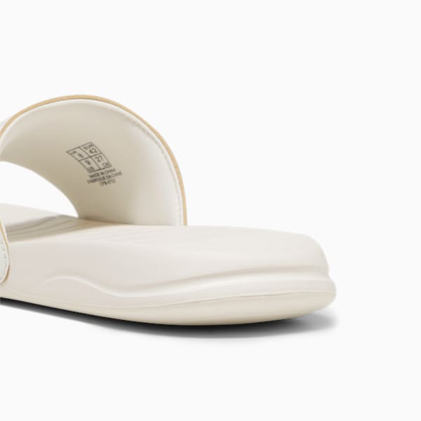 Popcat 20 Regency Romance Slides, Frosted Ivory-PUMA Gold, extralarge-IND