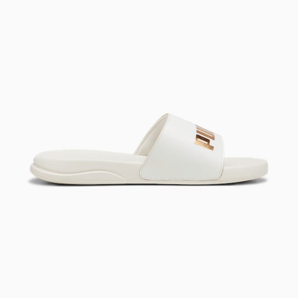 Popcat 20 Regency Romance Slides, Frosted Ivory-PUMA Gold, extralarge-IND