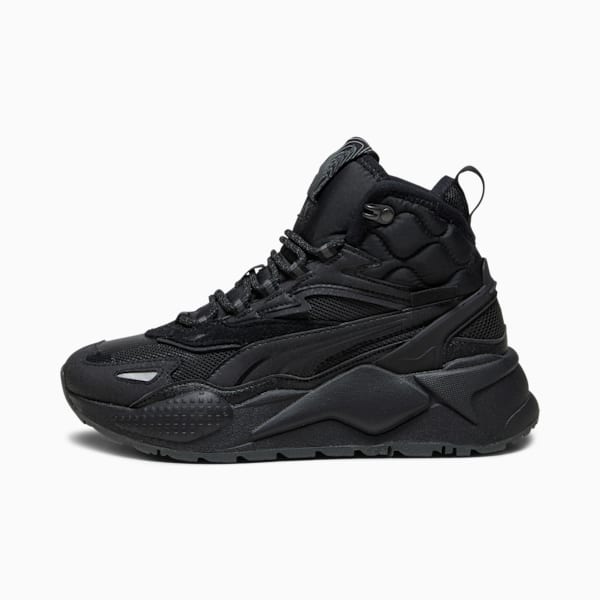 RS-X Hi Big Kids' Sneakers, PUMA Black-Shadow Gray, extralarge