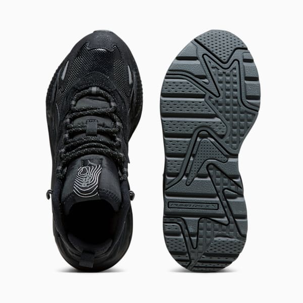 Tenis RS-X Hi Big Kids', PUMA Black-Shadow Gray, extralarge