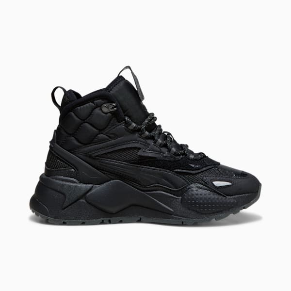 RS-X Hi Big Kids' Sneakers, PUMA Black-Shadow Gray, extralarge