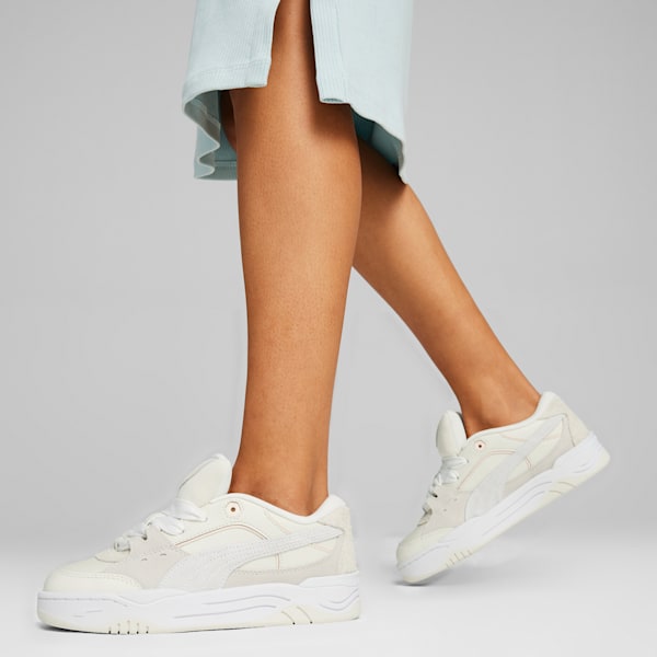 Tenis para mujer PUMA-180 PRM, Vapor Gray-PUMA White, extralarge