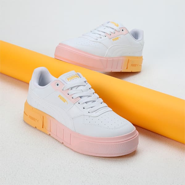 Cali Court Beach Days Women's Sneakers, PUMA White-Frosty Pink, extralarge-IND