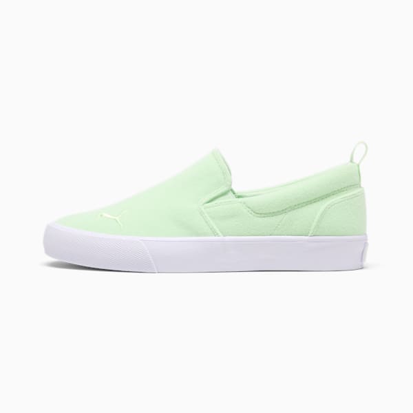 Bari Terry Slip-On Comfort Women's Shoes, Fresh Mint-PUMA White, extralarge