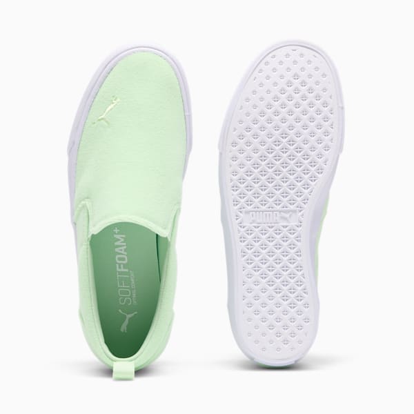 Bari Terry Slip-On Comfort Women's Shoes, Fresh Mint-PUMA White, extralarge