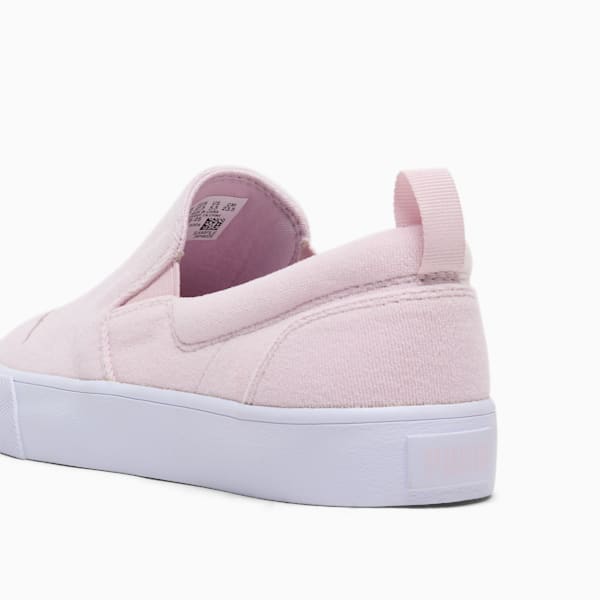 Bari Terry Slip-On Comfort Women's Shoes, Rose Mauve-PUMA White, extralarge