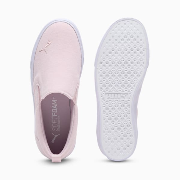 Tenis sin cordones para mujer Bari Terry, Rose Mauve-PUMA White, extralarge