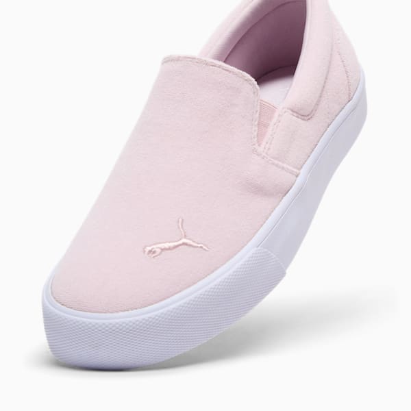 Tenis sin cordones para mujer Bari Terry, Rose Mauve-PUMA White, extralarge