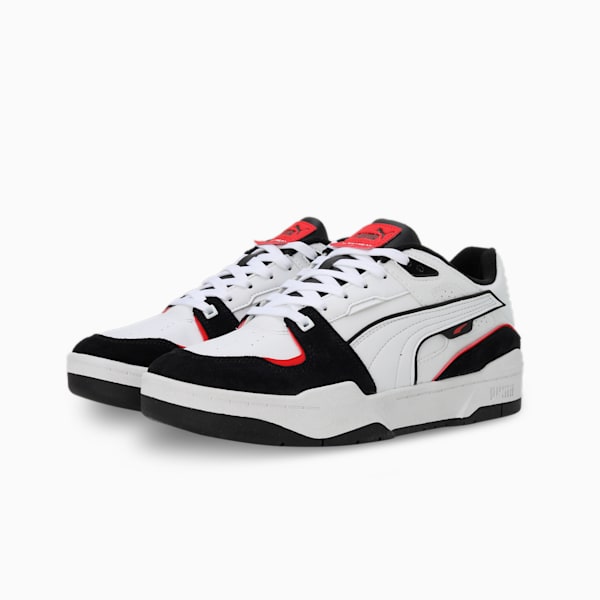 Slipstream Basketball Mix Unisex Sneakers, PUMA White-PUMA Black, extralarge-IND