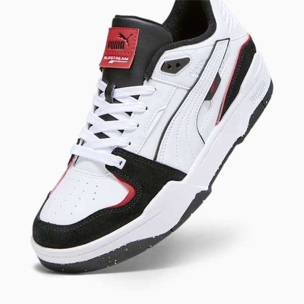 Slipstream Bball Mix Unisex Sneakers, PUMA White-PUMA Black, extralarge-AUS