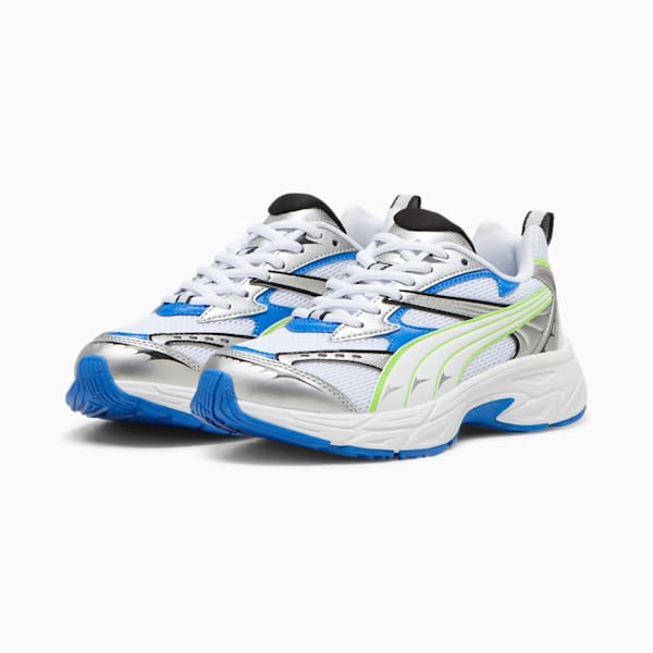 PUMA Morphic Big Kids' Sneakers, PUMA White-Ultra Blue, extralarge