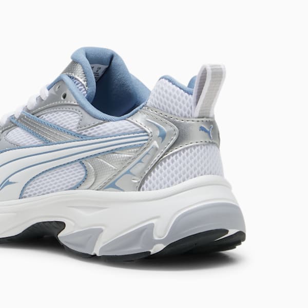 PUMA Morphic Big Kids' Sneakers, PUMA White-Zen Blue-PUMA Silver, extralarge