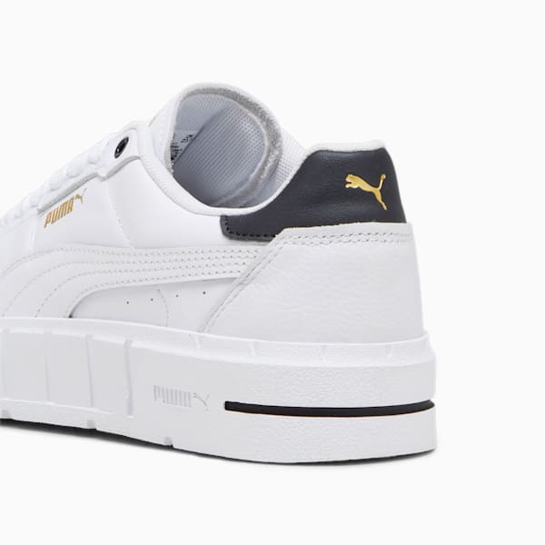 PUMA Cali Court Leather Women's Sneakers, PUMA White-PUMA Black, extralarge-AUS