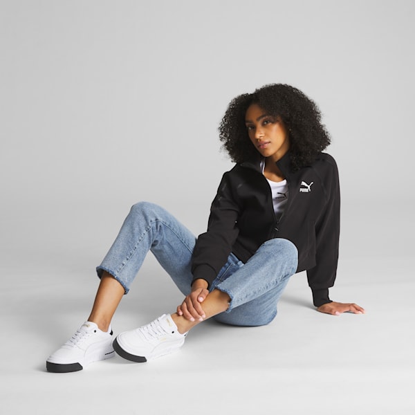 Tenis Cali Court Match para mujer, PUMA White-PUMA Black, extralarge