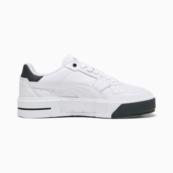 PUMA Cali Court Leather Women's Sneakers, PUMA White-PUMA Black, extralarge-AUS