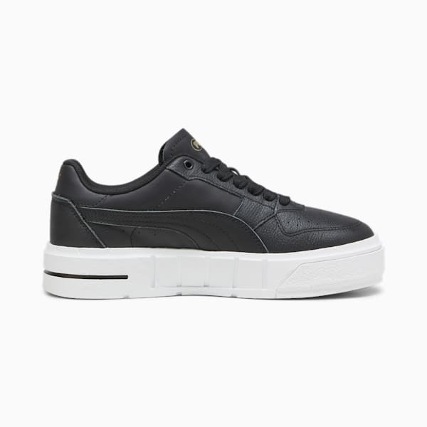 ウィメンズ プーマ CALI コート レザー スニーカー, PUMA Black-PUMA White, extralarge-JPN