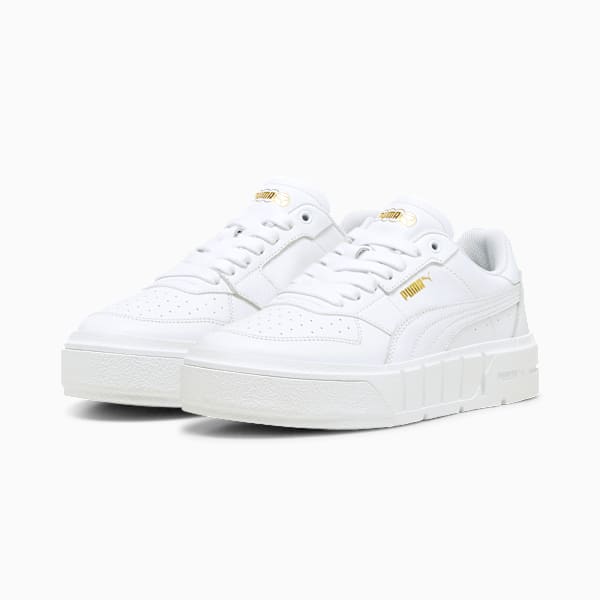 PUMA Cali Court Leather Women's Sneakers, PUMA White, extralarge-GBR