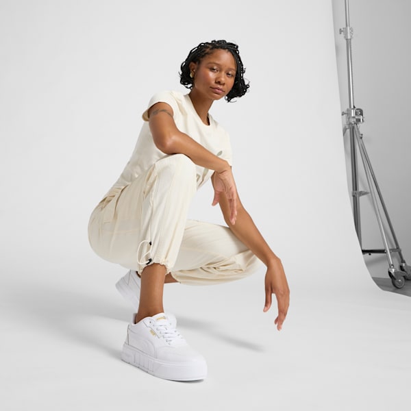 Tenis Cali Court Match para mujer, PUMA White, extralarge
