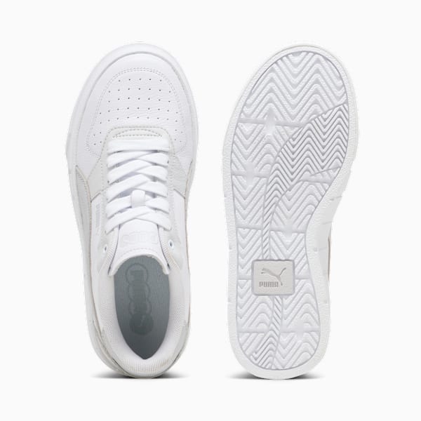Cali Court Leather Women's Sneakers, PUMA White-Cool Light Gray, extralarge-IND