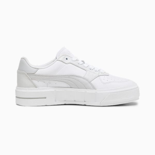 Cali Court Leather Women's Sneakers, PUMA White-Cool Light Gray, extralarge-IND