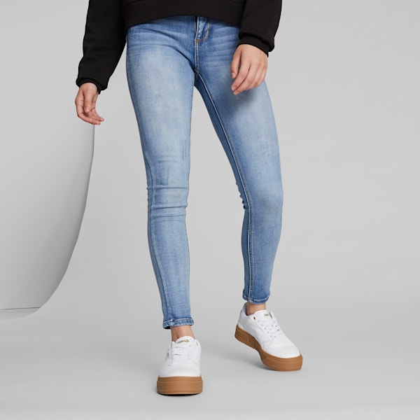 Tenis Cali Court Match para mujer, PUMA White-PUMA White-PUMA Gold, extralarge
