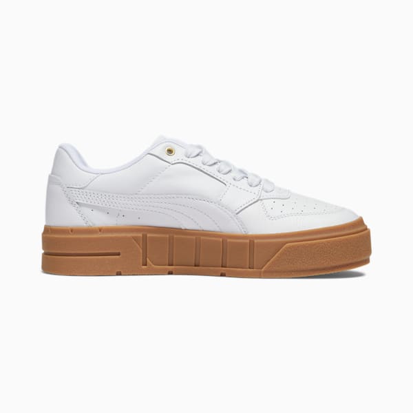 Tenis Cali Court Match para mujer, PUMA White-PUMA White-PUMA Gold, extralarge
