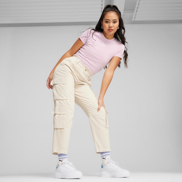 Tenis Cali Court Match para mujer, PUMA White-Zen Blue, extralarge