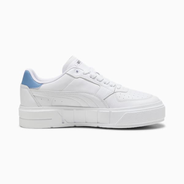 PUMA Cali Court Leather Women's Sneakers, PUMA White-Zen Blue, extralarge