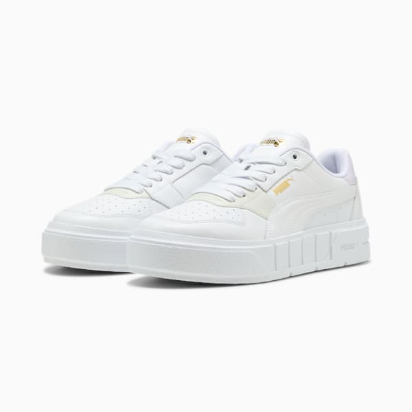Tenis Cali Court Match para mujer, PUMA White-Lilac Frost, extralarge