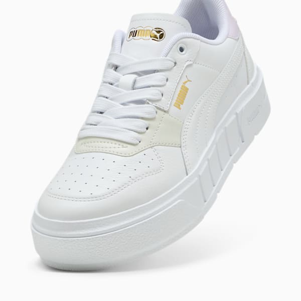 Tenis Cali Court Match para mujer, PUMA White-Lilac Frost, extralarge