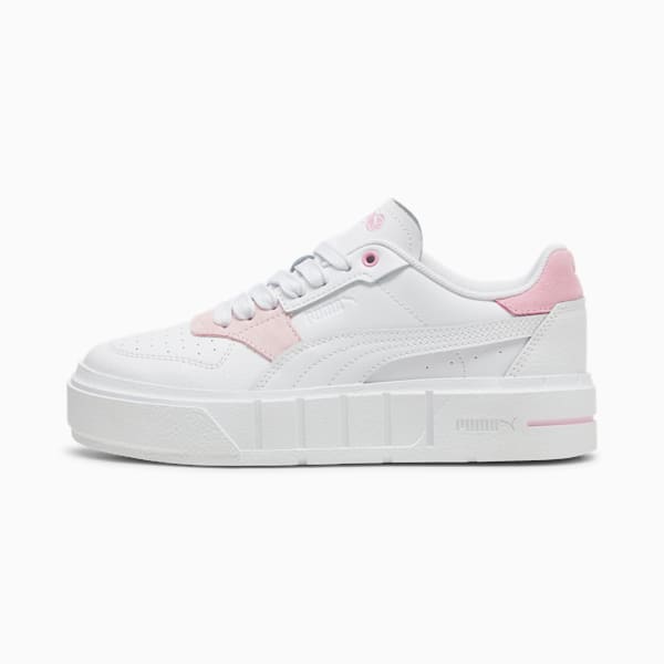 Cali Court Match Big Kids' Sneakers, PUMA White-Pink Lilac, extralarge