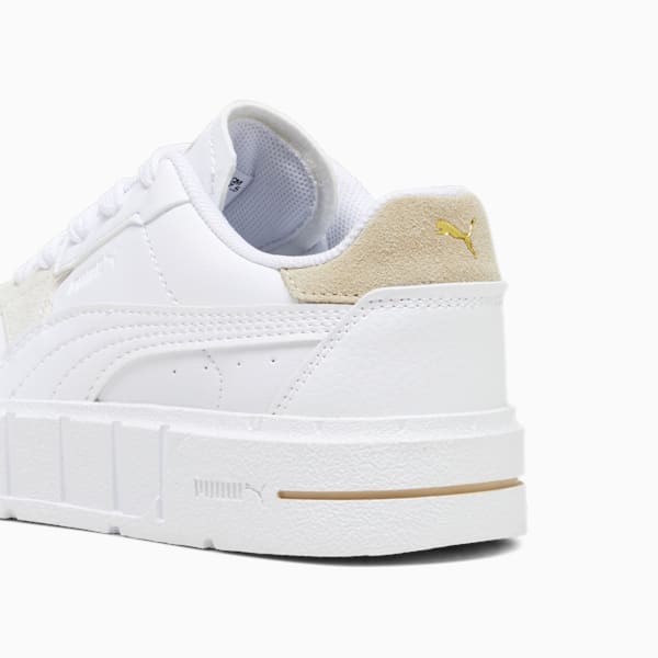 Cali Court Match Kids' Sneakers, PUMA White-Granola, extralarge-IND