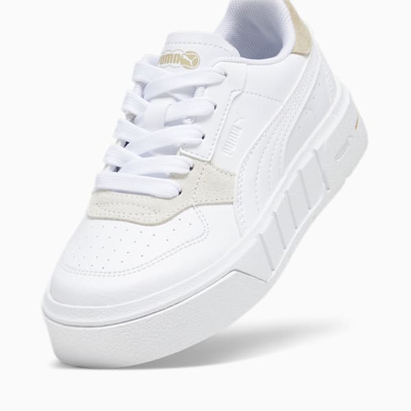 Cali Court Match Kids' Sneakers, PUMA White-Granola, extralarge-IND