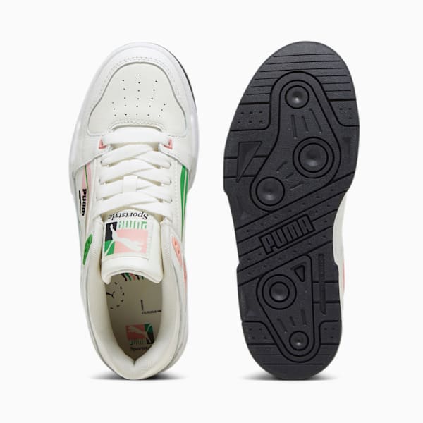 Slipstream Brand Love Unisex Sneakers, PUMA White-PUMA Green, extralarge-IND