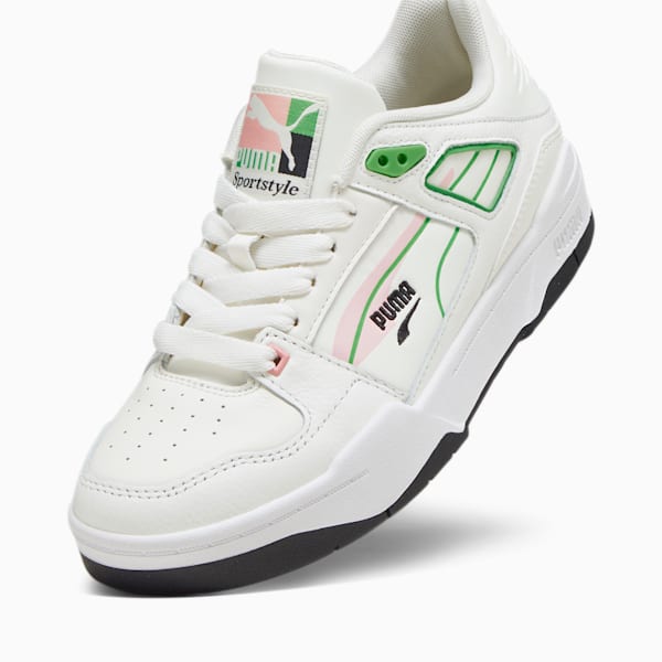 Slipstream Brand Love Unisex Sneakers, PUMA White-PUMA Green, extralarge-IND