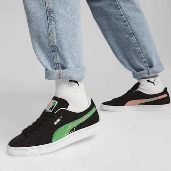 Puma green shoes jeans outlet