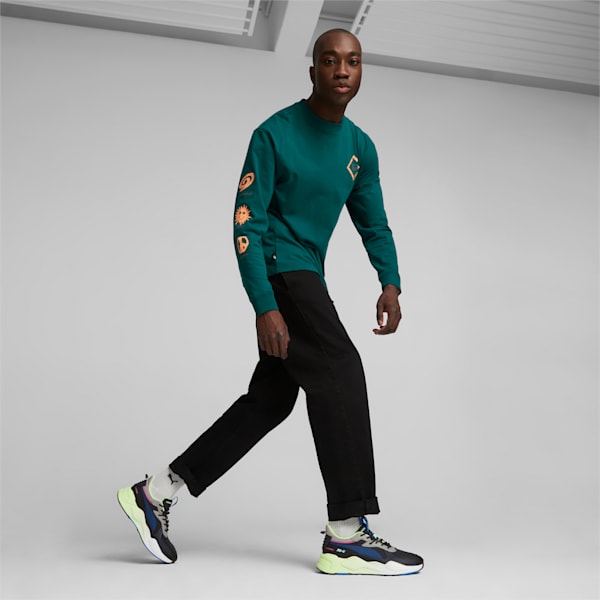 RS-X Underground Drift Sneakers, PUMA Black-Speed Green, extralarge-IND