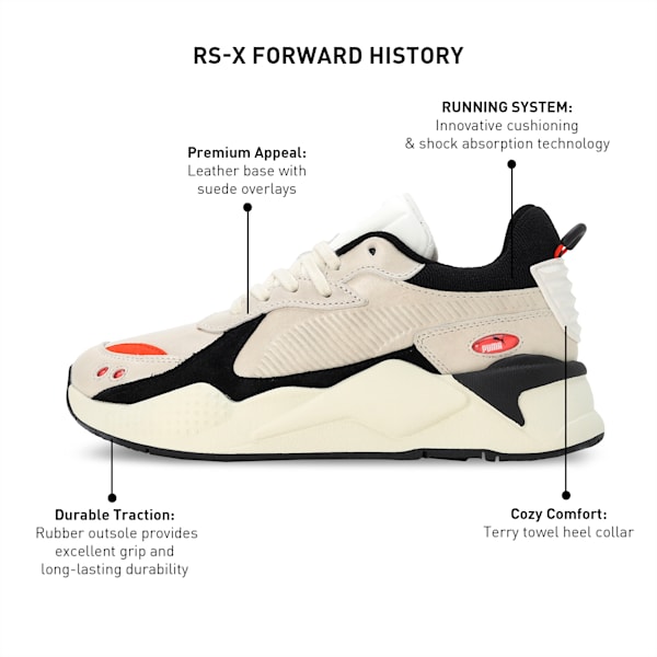 RS-X Forward History Sneakers, Warm White-PUMA Black, extralarge-IND