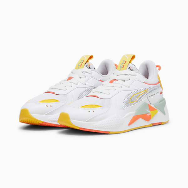 RS-X Brand Love Unisex Sneakers, PUMA White-Yellow Sizzle, extralarge-IND