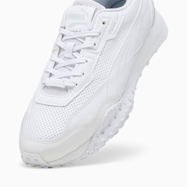 ユニセックス ブラックトップ ライダー レザー スニーカー, PUMA White-Glacial Gray, extralarge-JPN