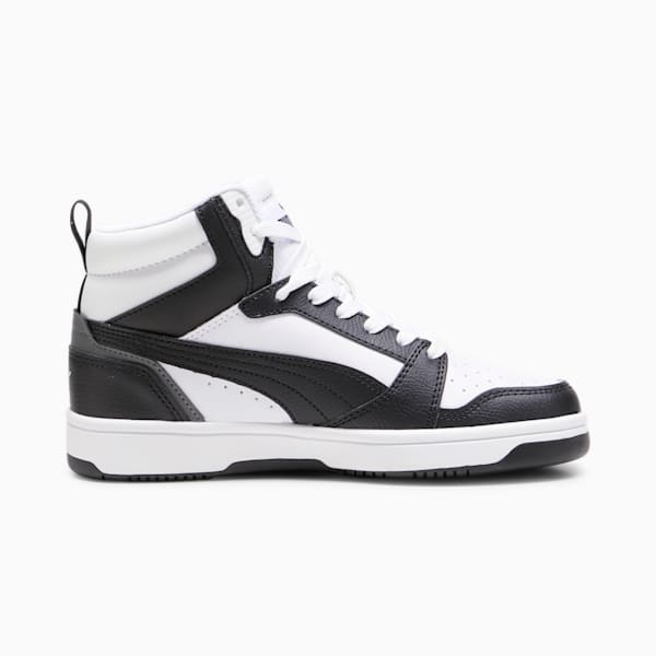 Chaussures Rebound V6 Enfant et Adolescent, PUMA White-PUMA Black-Shadow Gray, extralarge