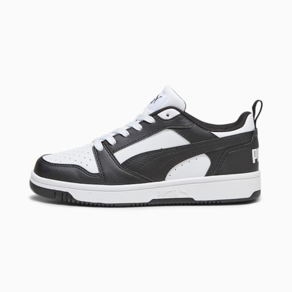 Rebound V6 Lo Youth Sneakers, PUMA White-PUMA Black, extralarge-GBR