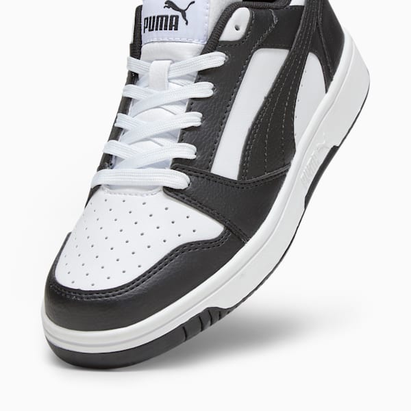 Chaussures Rebound V6 Lo Enfant, PUMA White-PUMA Black, extralarge