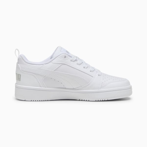 Chaussures Rebound V6 Lo Enfant, PUMA White-Cool Light Gray, extralarge