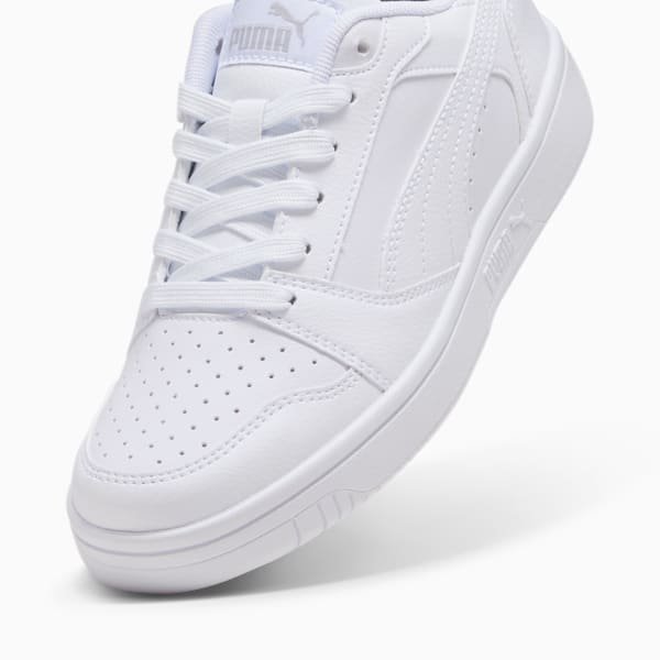 Chaussures Rebound V6 Lo Enfant, PUMA White-Cool Light Gray, extralarge