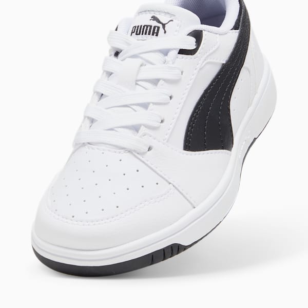 Rebound V6 Lo Little Kids' Sneakers, PUMA White-PUMA Black-PUMA Black, extralarge